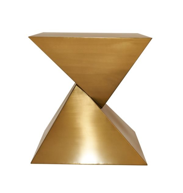 Modrest Hadler - Glam Brushed Gold Metallic End Table
