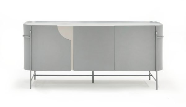 Modrest Hadley- Matte Grey Buffet - Image 4