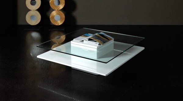 Emulsion Modern White Coffee Table
