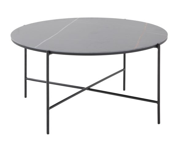 Modrest Hobart - Modern Black Ceramic Coffee Table