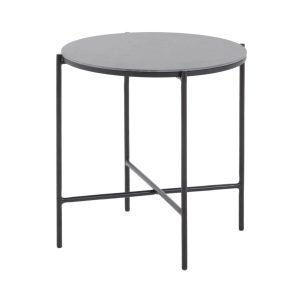 Modrest Hobart - Modern Black Ceramic End Table