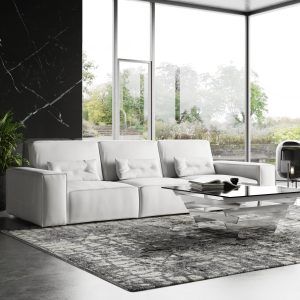 Coronelli Collezioni Hollywood - Italian White Leather Sofa