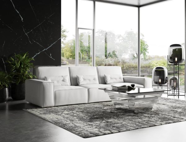Coronelli Collezioni Hollywood - Italian White Leather Sofa - Image 2