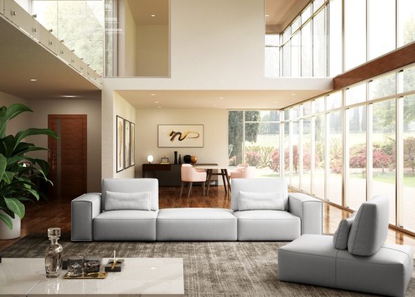Coronelli Collezioni Hollywood - Italian White Leather Sofa - Image 3