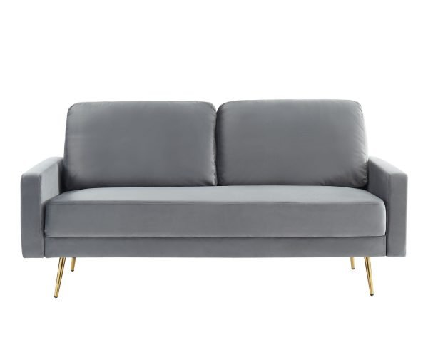 Divani Casa Huffine - Modern Grey Fabric Sofa - Image 2