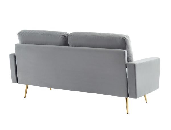 Divani Casa Huffine - Modern Grey Fabric Sofa - Image 4