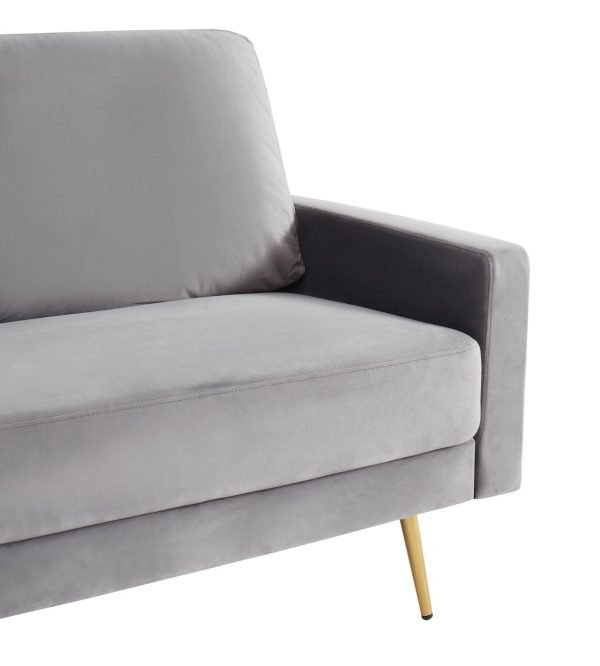 Divani Casa Huffine - Modern Grey Fabric Sofa - Image 5