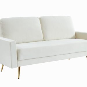 Divani Casa Huffine - Modern Beige Fabric Sofa