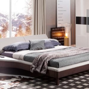 Eastern King Portofino Adjustable Leatherette Bed with built-in Nightstands