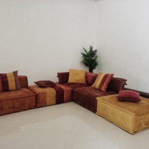 Divani Casa Dubai - Modern Multicolored Fabric Modular Sectional Sofa