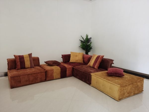 Divani Casa Dubai - Modern Multicolored Fabric Modular Sectional Sofa