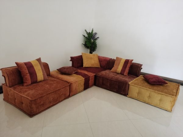Divani Casa Dubai - Modern Multicolored Fabric Modular Sectional Sofa - Image 3