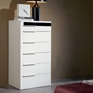 Impera White Lacquer Bedroom Chest