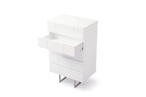 Modrest Chrysler Modern White Chest - Image 3