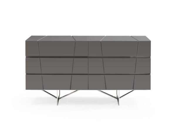 Modrest Chrysler Modern Grey Bedroom Set - Image 2