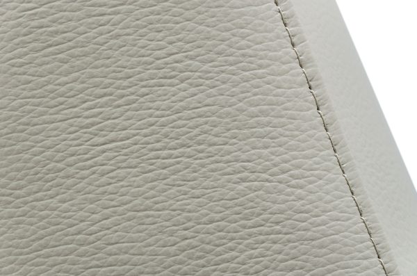 Divani Casa Jacoba - Modern Light Grey Leather Sofa - Image 3