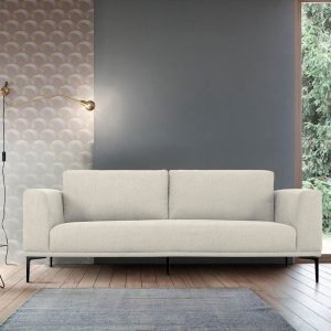 Divani Casa Jada - Modern Light Beige Fabric Sofa