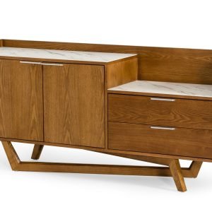 Modrest James - Contemporary Walnut & White Buffet
