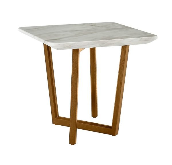Modrest James - Mid Century Walnut + Ceramic End Table - Image 2