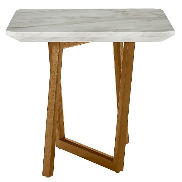 Modrest James - Mid Century Walnut + Ceramic End Table - Image 3