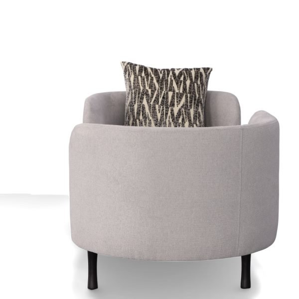 Divani Casa Jamie - Glam Light Blue Fabric Two Seater Chaise - Image 5