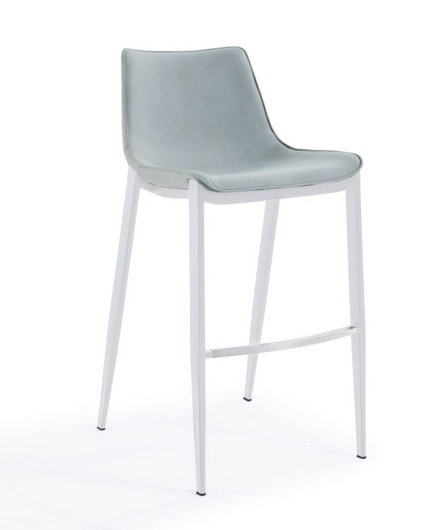 Modrest Jane - Modern Light Grey Counter Stool Set of 2