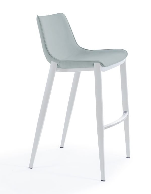 Modrest Jane - Modern Light Grey Counter Stool Set of 2 - Image 2