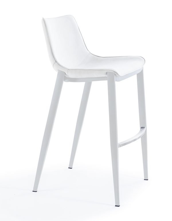Modrest Jane - Modern White Counter Stool Set of 2 - Image 2