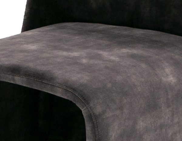 Modrest - Modern Jarvis Accent Dark Grey Fabric Chair - Image 4