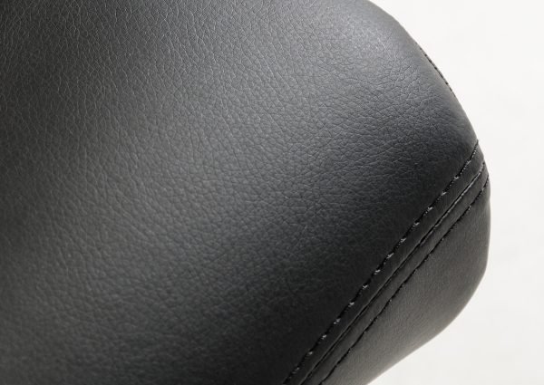 Penn Modern Black Leatherette Dining Chair (Set of 2) - Image 2