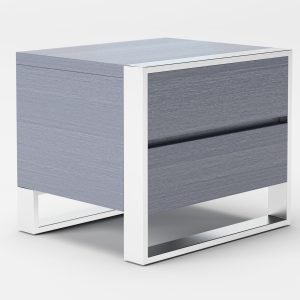 Modrest Jolene - Modern Grey Nightstand