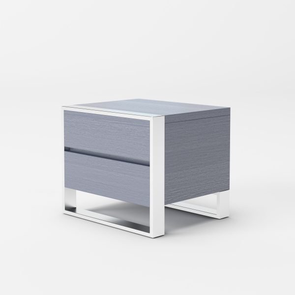 Modrest Jolene - Modern Grey Nightstand - Image 3