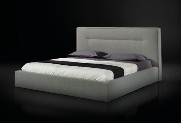Nova Domus Juliana - Eastern King Italian Modern Grey Upholstered Bed