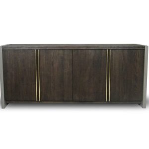 Modrest June - Modern Dark Grey & Walnut Buffet