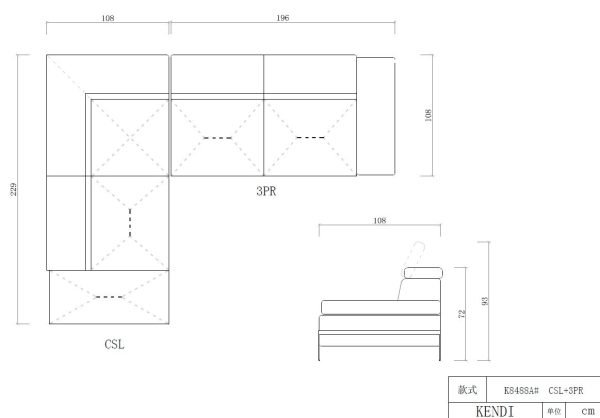 Divani Casa Quebec - Modern Dark Grey Eco-Leather Right Facing Sectional Sofa - Image 2