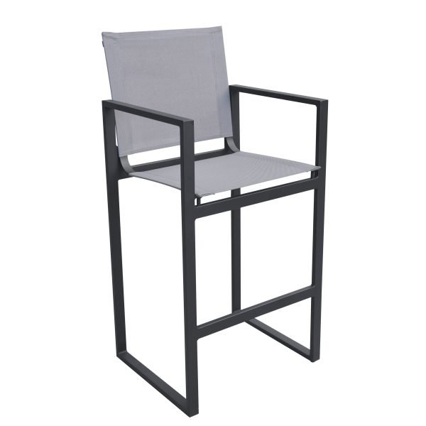 Renava Kayak - Modern Charcoal Outdoor Bar Stool - Image 2