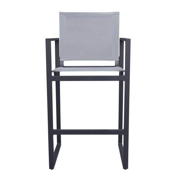 Renava Kayak - Modern Charcoal Outdoor Bar Stool - Image 3