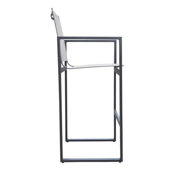Renava Kayak - Modern Charcoal Outdoor Bar Stool - Image 4