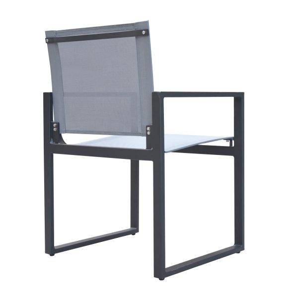 Renava Kayak - Modern Charcoal Outdoor Dining Armchair (Set of 2) - Image 5