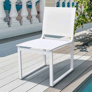 Renava Kayak - Modern Outdoor White Dining Chair (Set of 2)