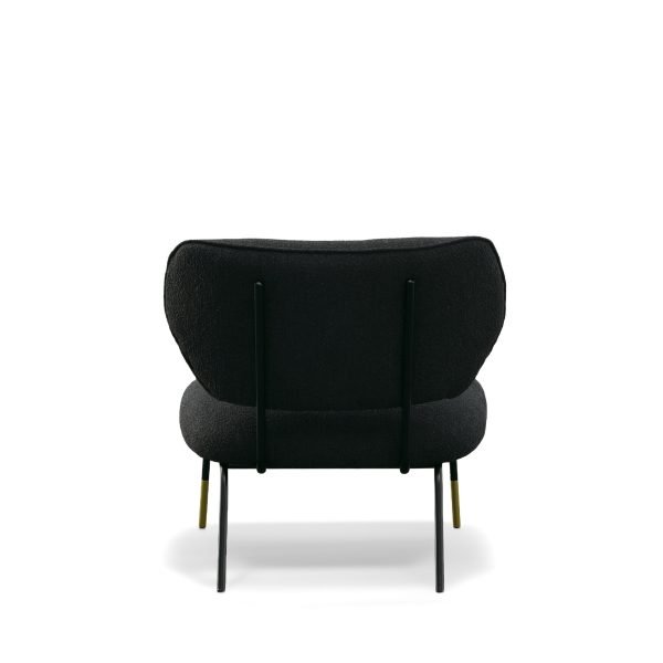 Modrest - Kendall Modern Black Fabric Accent Chair - Image 5