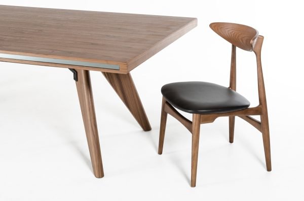 Modrest Kennedy Mid-Century Walnut Dining Table - Image 4