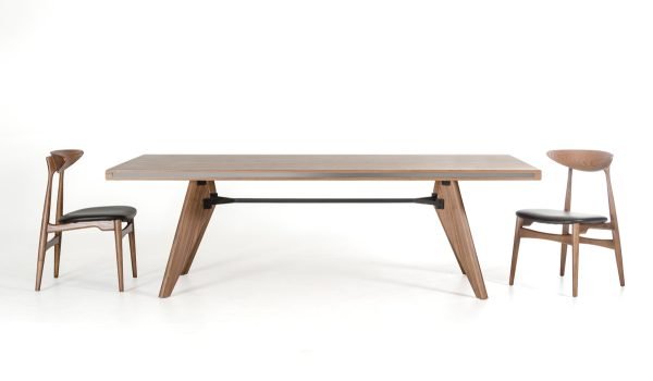 Modrest Kennedy Mid-Century Walnut Dining Table