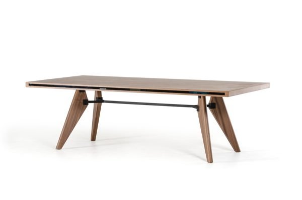Modrest Kennedy Mid-Century Walnut Dining Table - Image 2