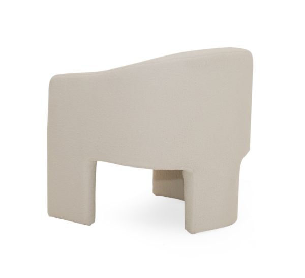 Modrest - Khan Modern Off White Fabric Accent Chair - Image 4