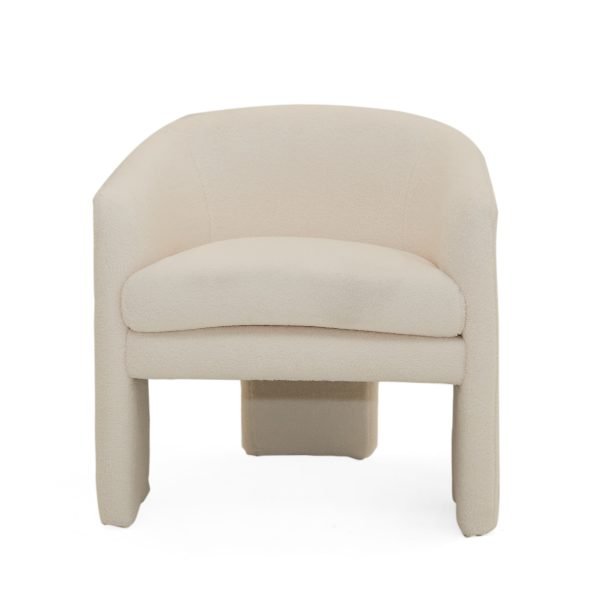 Modrest - Khan Modern Off White Fabric Accent Chair - Image 3
