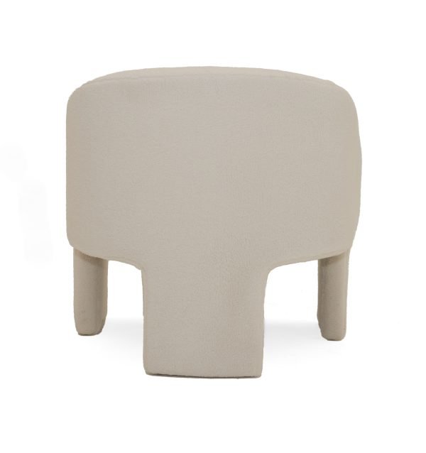 Modrest - Khan Modern Off White Fabric Accent Chair - Image 5