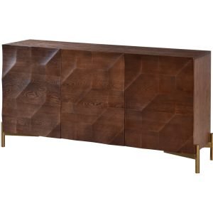 Modrest Killeen - Modern Gold + Walnut Buffet
