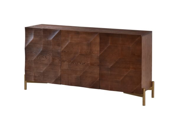 Modrest Killeen - Modern Gold + Walnut Buffet