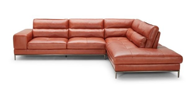 Divani Casa Kudos - Modern Cognac RAF Chaise Sectional Sofa - Image 3